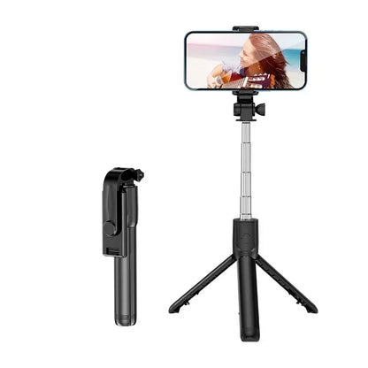 2025 Selfie Stick Telescopic Travel Handheld Tripod Portable Phone Stand [700mm] Bluetooth Remote Extendable Phone Tripod