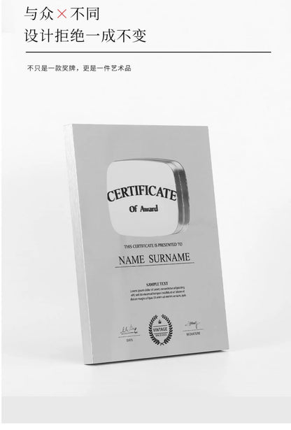 YouTube Play Button Silver Gold YouTube Medal Wall Decoration Internet Celebrity