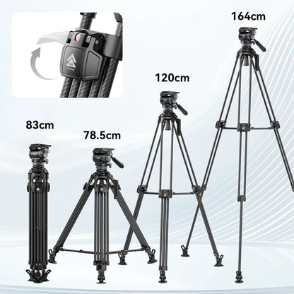 Ulanzi Video Fast Heavy Duty Carbon Fiber/Aluminum Tripod 10KG Load Capacity for Outdoor Photograph Professional Camera Tripod