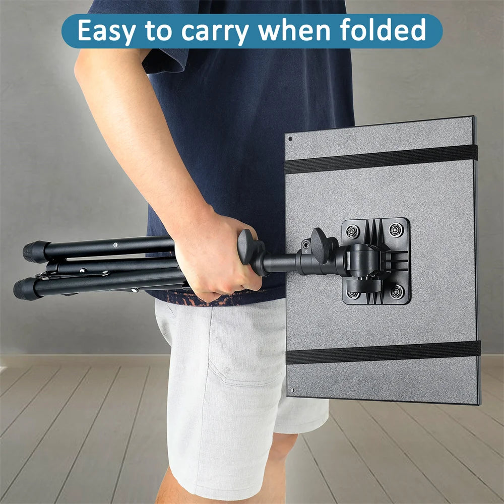 90/125/145cm Tray  Laptop Projector Tripod Stand Tripod Adjustable Height DJ Mixer Standing Desk Outdoor Computer Desk Stand