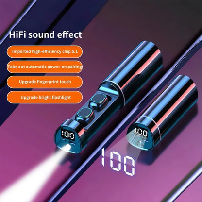 #TWS N21 Wireless Earphones Stereo Bass Earbuds LED Digital Display Headphones With Microphone Headsets Lights For Smartphone