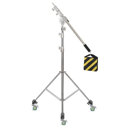 280cm Air Pressure Tripod Bearing 10kg for Camera Stainless Steel Light Stand For Ring Light Live Youtube and Photography Soft