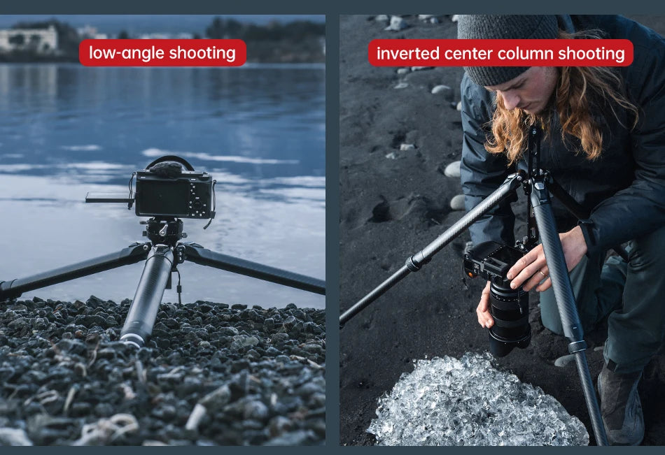 Ulanzi Falcam TreeRoot Quick Lock Travel Tripod M40 High Modulus Carbon Fiber with F38 Pro Quick Release Maximum Height 1552mm