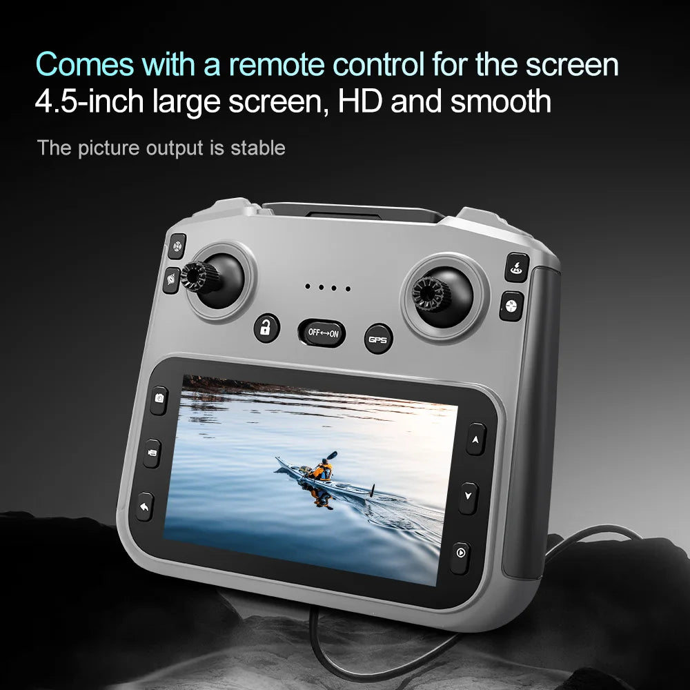 V168 Max Mini Drone Screen Ccontrol 8K HD Dual Cameras Remote 5G WIFI FPV Remote Control Portable Obstacle Avoidance Drone
