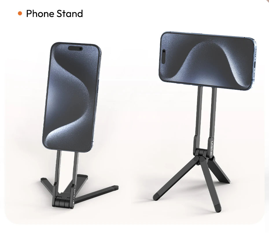 Ulanzi MA30 Carabiner-Mounted Phone Tripod Horizontal Vertical Dual-sided Magnetic Phone Holder for Vlog Live Streaming Online