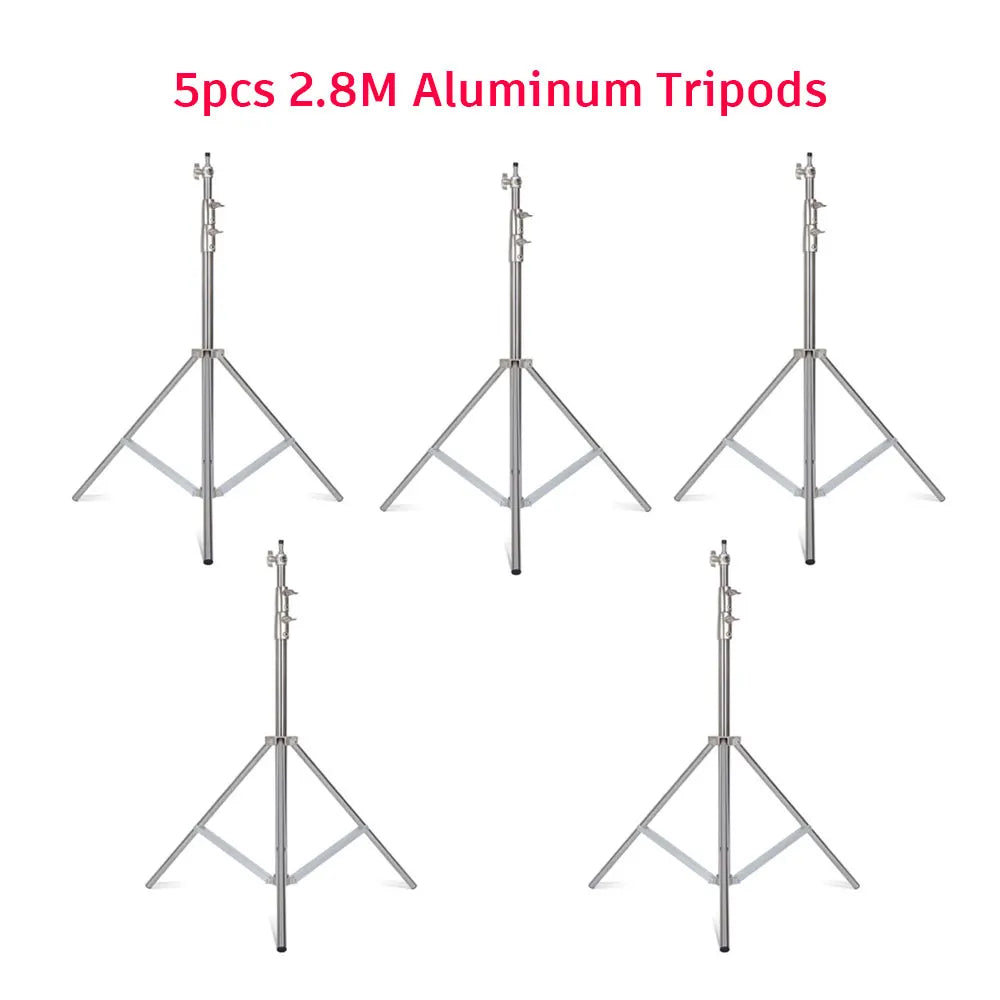 SH 280cm Stainless Steel Light Stand Photography Stand for Photo Video Lighting Spring Cushioned Heavy Duty Stand Tripod