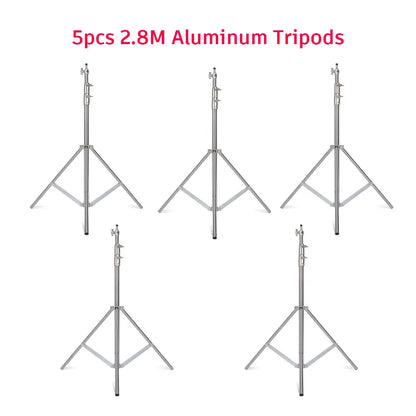 SH 280cm Stainless Steel Light Stand Photography Stand for Photo Video Lighting Spring Cushioned Heavy Duty Stand Tripod