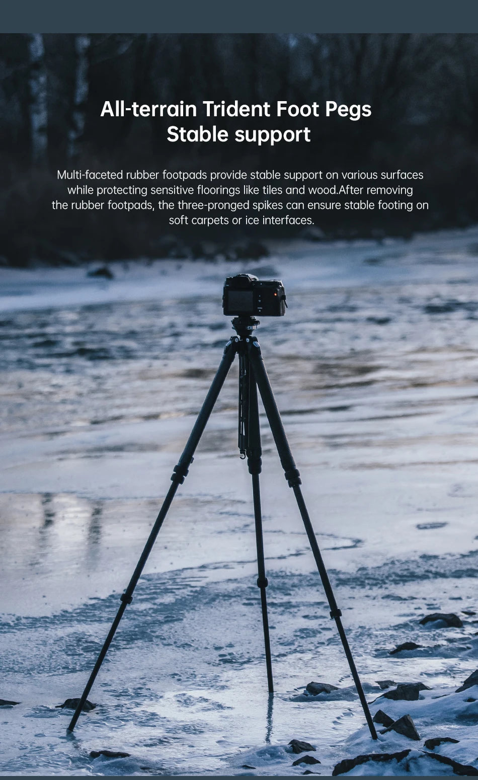 Ulanzi Falcam TreeRoot Quick Lock Travel Tripod M40 High Modulus Carbon Fiber with F38 Pro Quick Release Maximum Height 1552mm