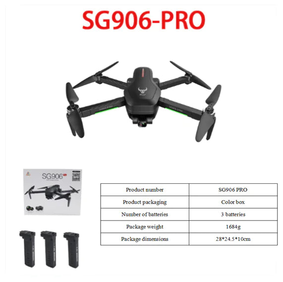 SG906PRO Foldable Dual GPS Drone with Gimbal
