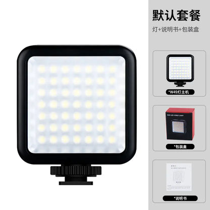 W49 LED Video Light with Phone Clamp for Streaming