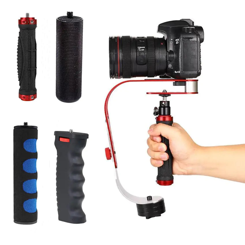 Handheld Stabilizer for DSLR and Smartphone Cameras