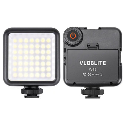 W49 LED Video Light with Phone Clamp for Streaming