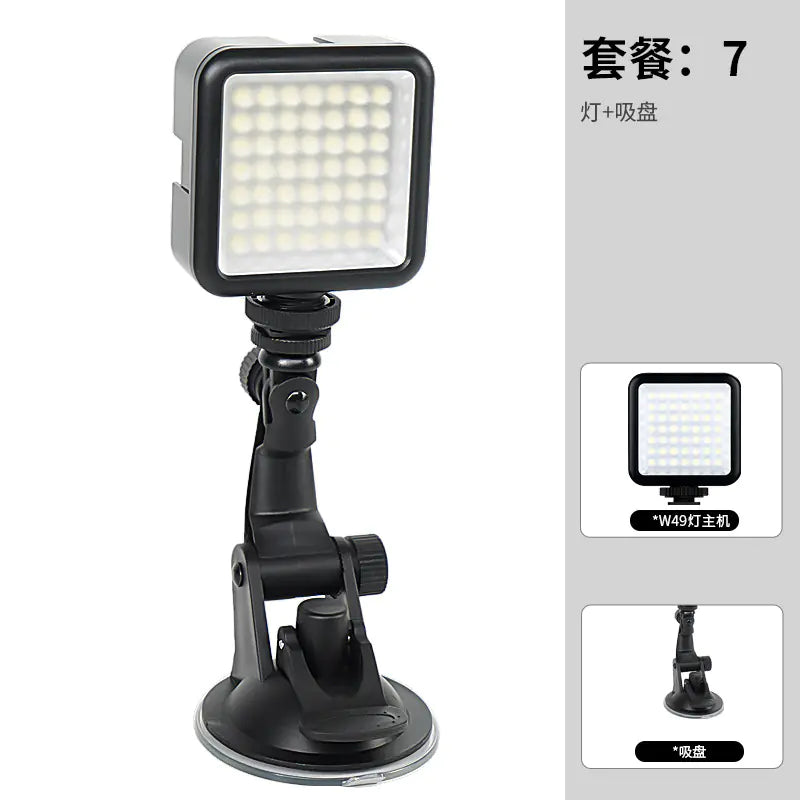 W49 LED Video Light with Phone Clamp for Streaming